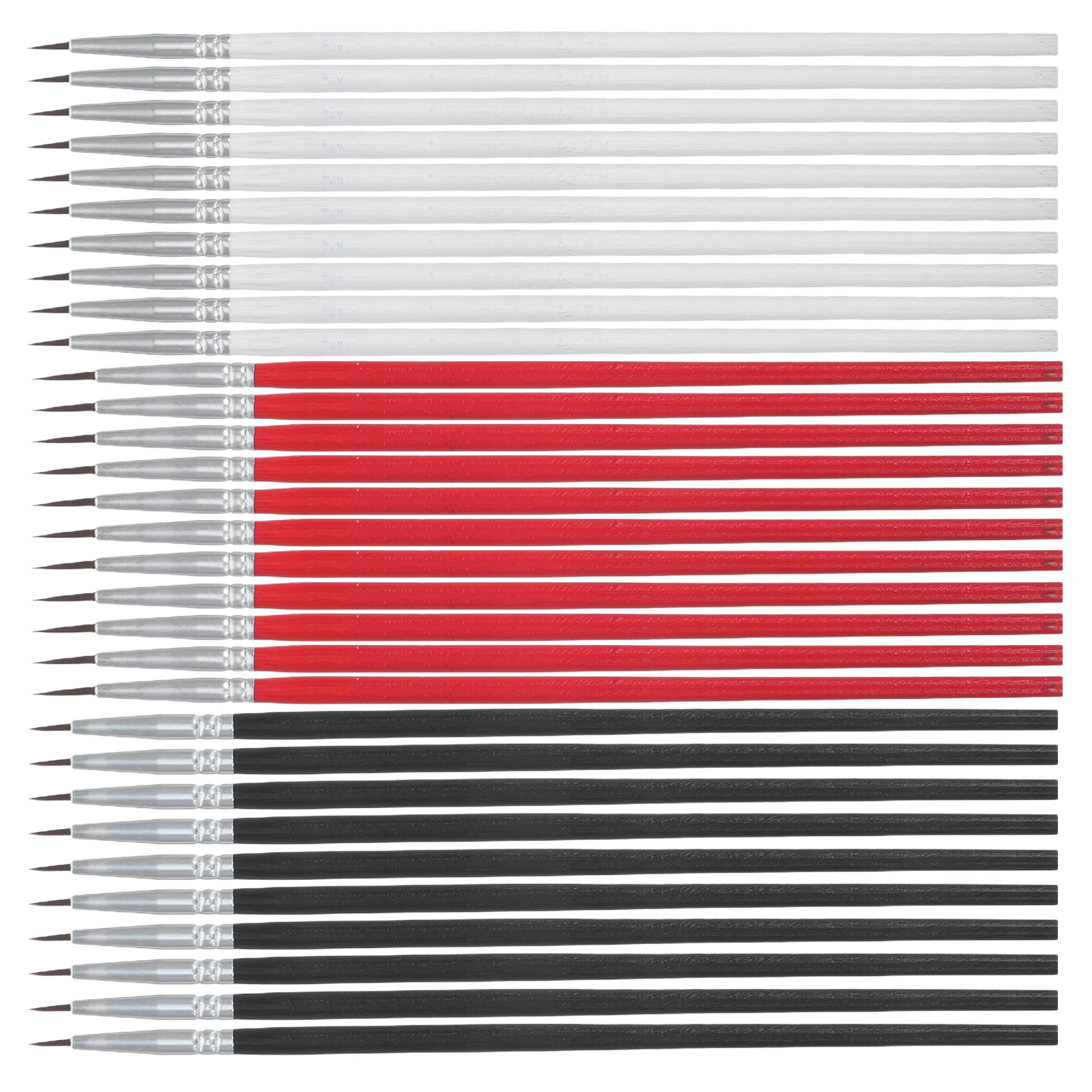 

30Pcs Nylon Paint Brushes Professional Liner Set Fine Tip Detail Painting Watercolor Acrylic Oil Pens Micro Paint Brushes