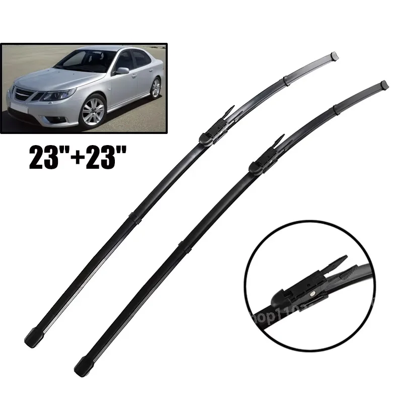 

Wiper LHD Front Wiper Blades For SAAB 9-3 9-3X 2007 - 2012 Windshield Windscreen Clean Window Car Rain Brushes 23"+23"