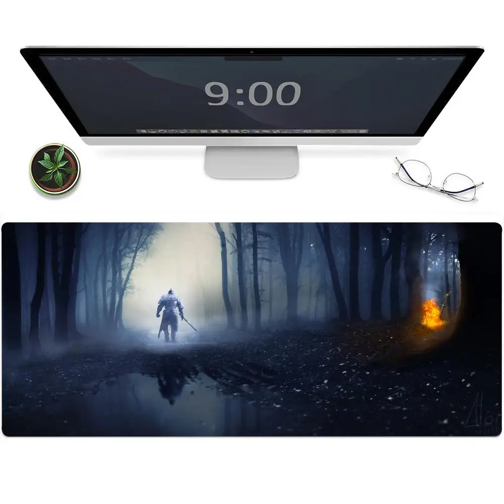 Mouse Pad Gaming Mouse Desk Mat Large Keyboard Pad W-warrior Desktop Rubber Mouse Cushion