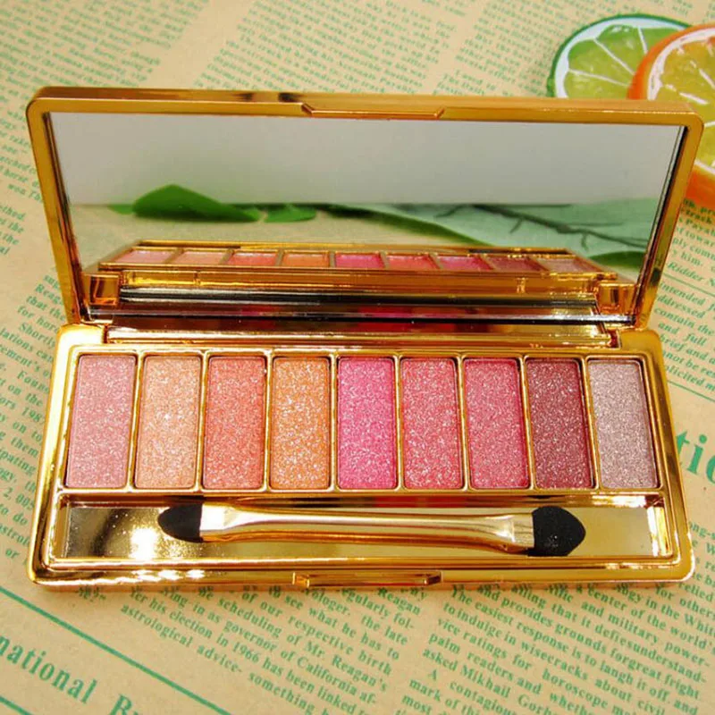 글리터 다이아몬드 아이섀도우 디스크, 메이크업 브러쉬 세트, 쉬머 매트 아이섀도우 팔레트, 샤이니 파우더 아이섀도우 팔레트, 9 가지 색상