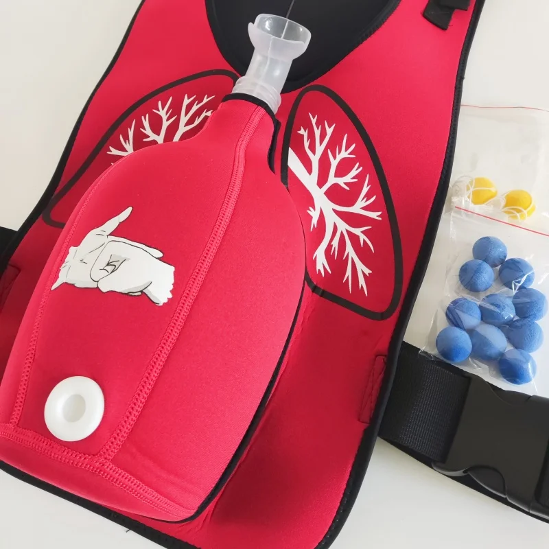 يمكن ارتداؤها الإسعافات الأولية التدريب Heimlich سترة الاختناق المدرب مع انسداد الرغام مكافحة الاختناق عائق المدرب سترة