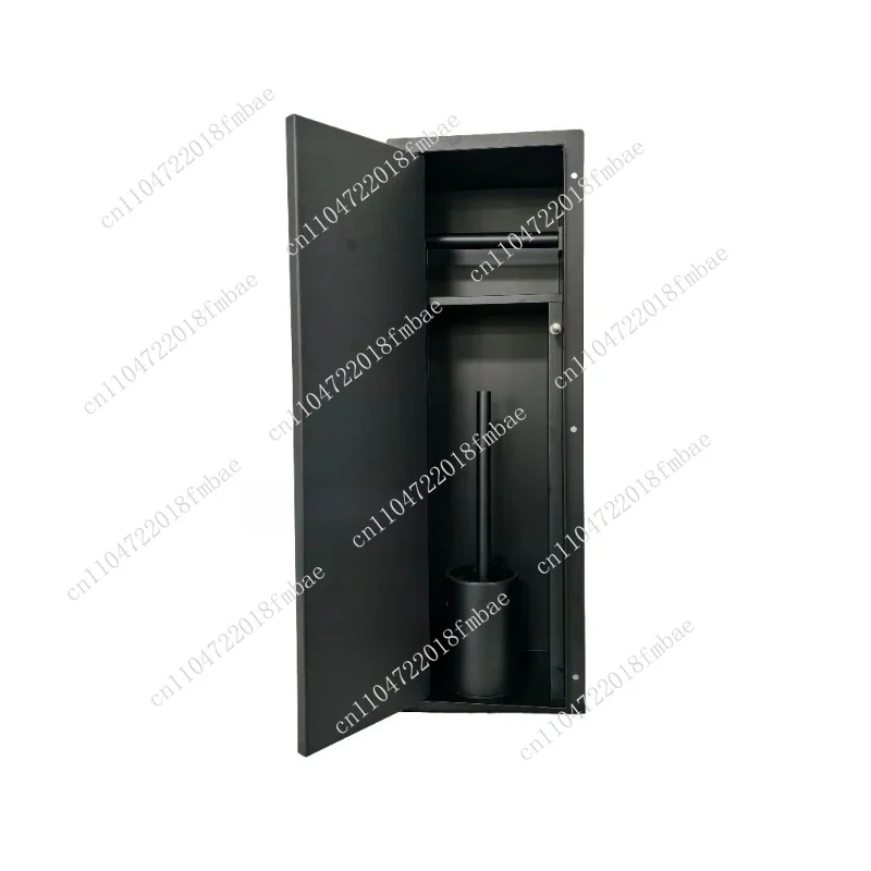 304 stainless steel embedded bathroom niche hidden toilet paper holder sanitary brush holder