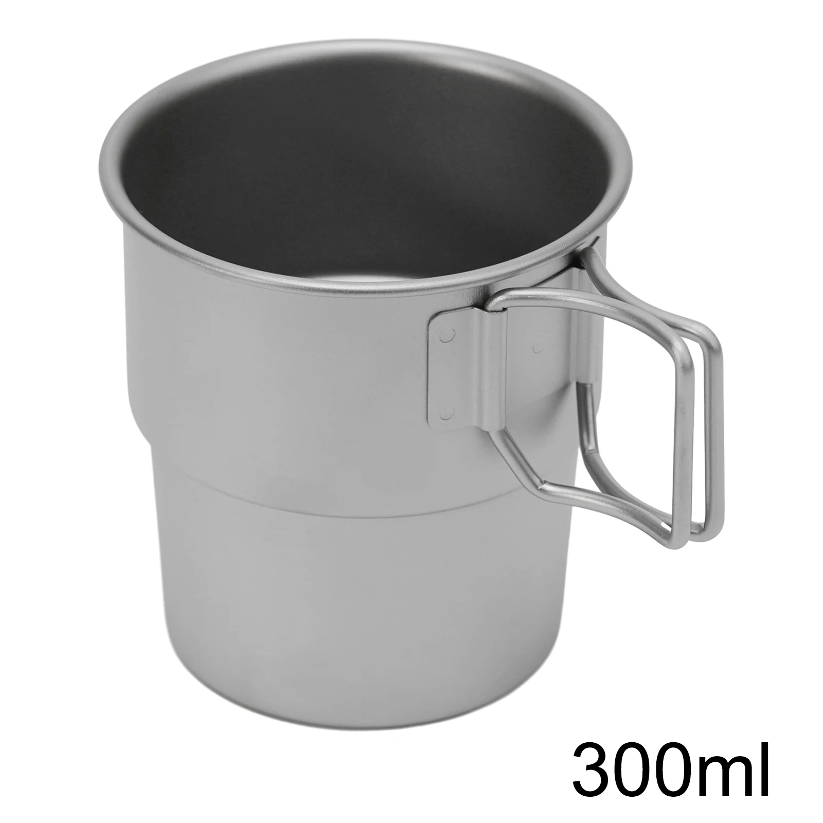 300ML Stackable Titanium Mug with Leak-Preventing Lid for Outdoor Camping Backpacking Hiking and Travel Environments