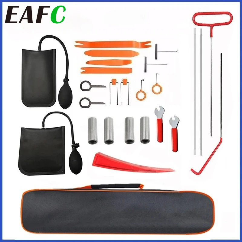 

Комплект открывания дверей автомобиля, профессиональный инструмент с длинным ходом, воздушный клин, насос для мешка, не оставляющий следов клин с сумкой для переноски для автомобиля, грузовика, 18/22/26 шт.