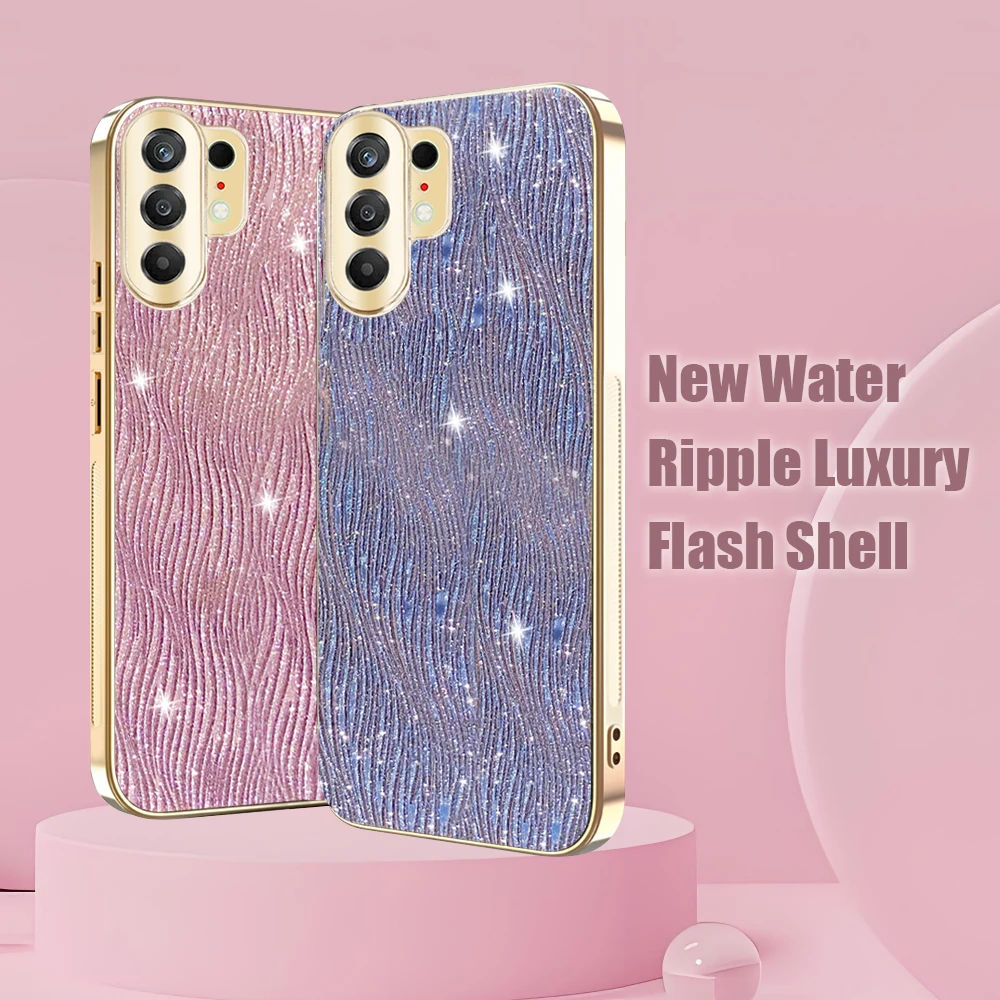 Funda para TECNO CAMON 50 40 Pro 5G, Diseño de Lujo con Efecto de Agua, Acabado Brillante Esmerilado, Funda Protectora Antigolpes para TECNO CAMON 50 4G