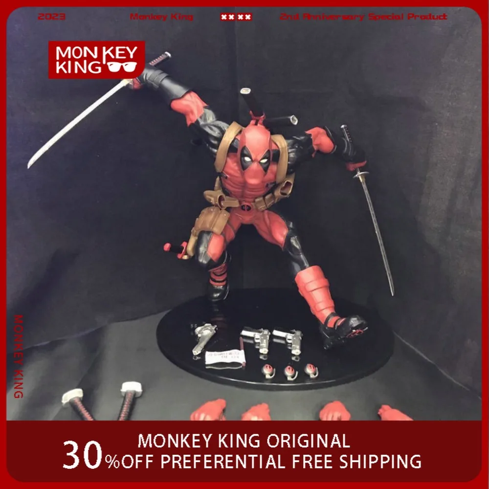 

Аниме-фигурка Дэдпула 27 см, персонаж из фильма «Мстители», модель из ПВХ, с подвижными суставами, украшение для рабочего стола, подарки, игрушки для детей