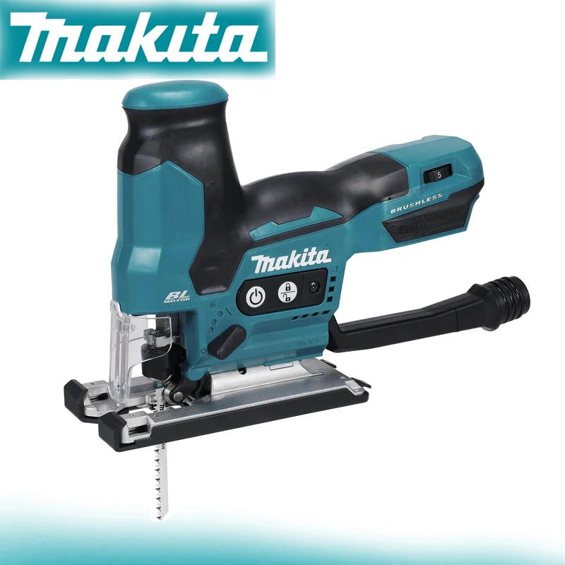 makita jig saw eletrico sem fio com alca de corpo jig saw configuracoes orbitais corte reto luz led ferramenta eletrica djv185 18v djv185z 01