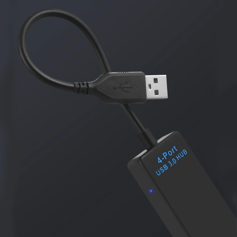 براعة 4Port USB3.0 HUB USB Expander لأجهزة الكمبيوتر المحمولة وأجهزة الكمبيوتر والتلفزيون 5 جيجابت في الثانية