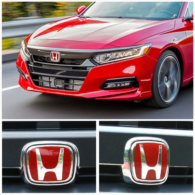 Car Logo Front Grille Trunk Steering Wheel Badge Decoration Accessories For Honda 2008-2024 Accord 8th 9th 10th 11th Generation