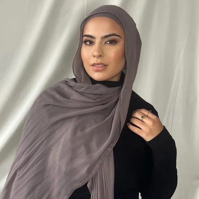 

190*85 см супер мягкий хлопковый шарф с двойным швом, тонкий платок с широким краем, однотонная шаль, длинный шарф, модальный шарф