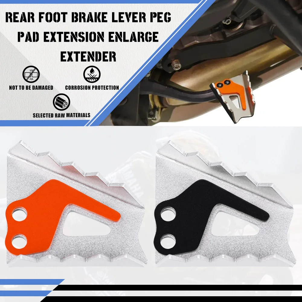 

Rear Foot Brake Lever Peg Pad Extension Enlarge Extender For 790 890 950 990 1050 1090 1190 Adventure 1290 SUPER ADVENTURE R S T