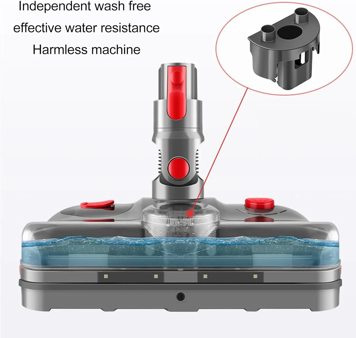 Do wszechstronnego mocowania głowicy mopa elektrycznego Dyson Odpowiedni do V7 V8 V10 V11 V15 do doskonałych wyników z odłączanym zbiornikiem na wodę
