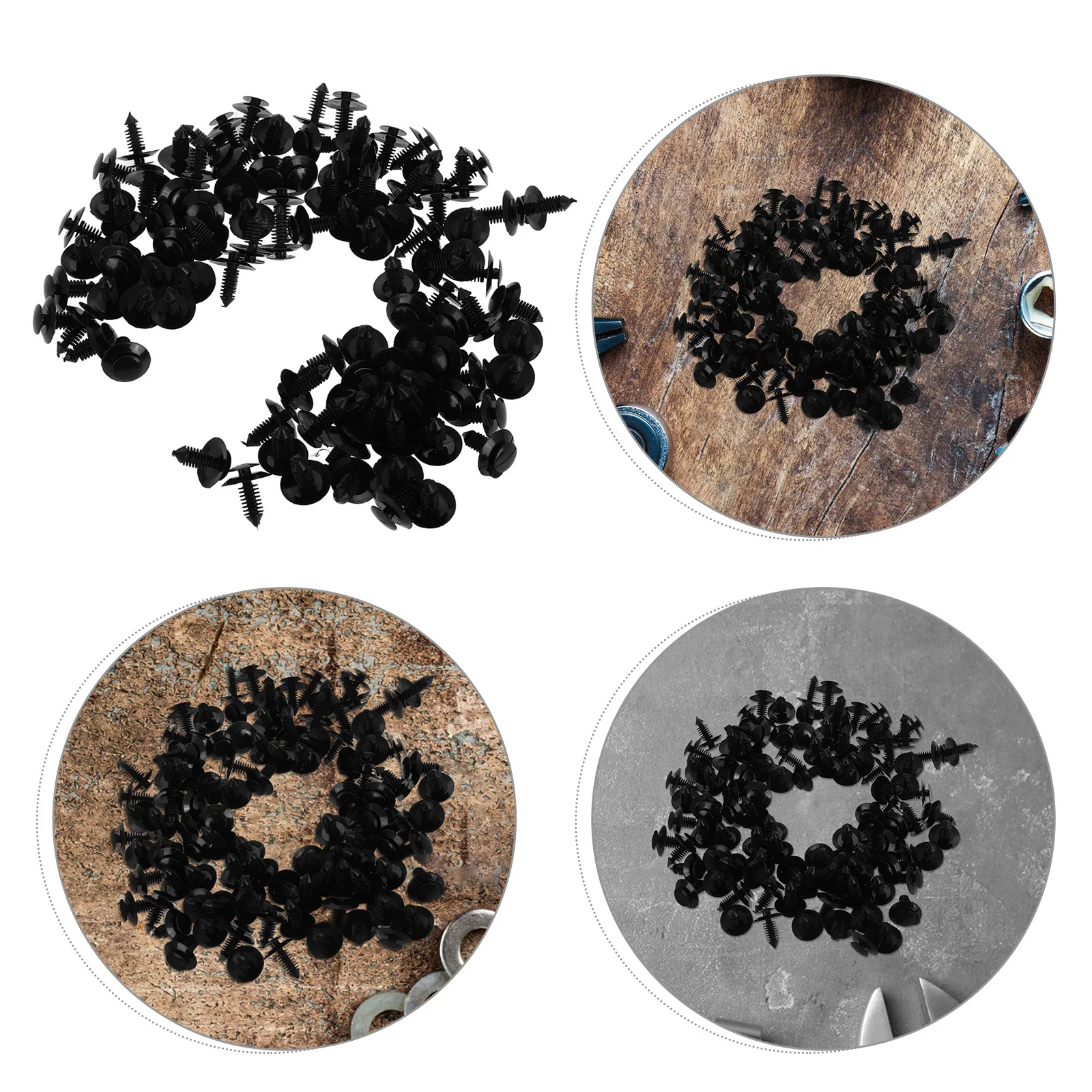 

100Pcs Door Panel Retainer Clips Automotive ABS Car Interior Replacement Trim Fasteners Mounting Set Door Clip Trim Hinge