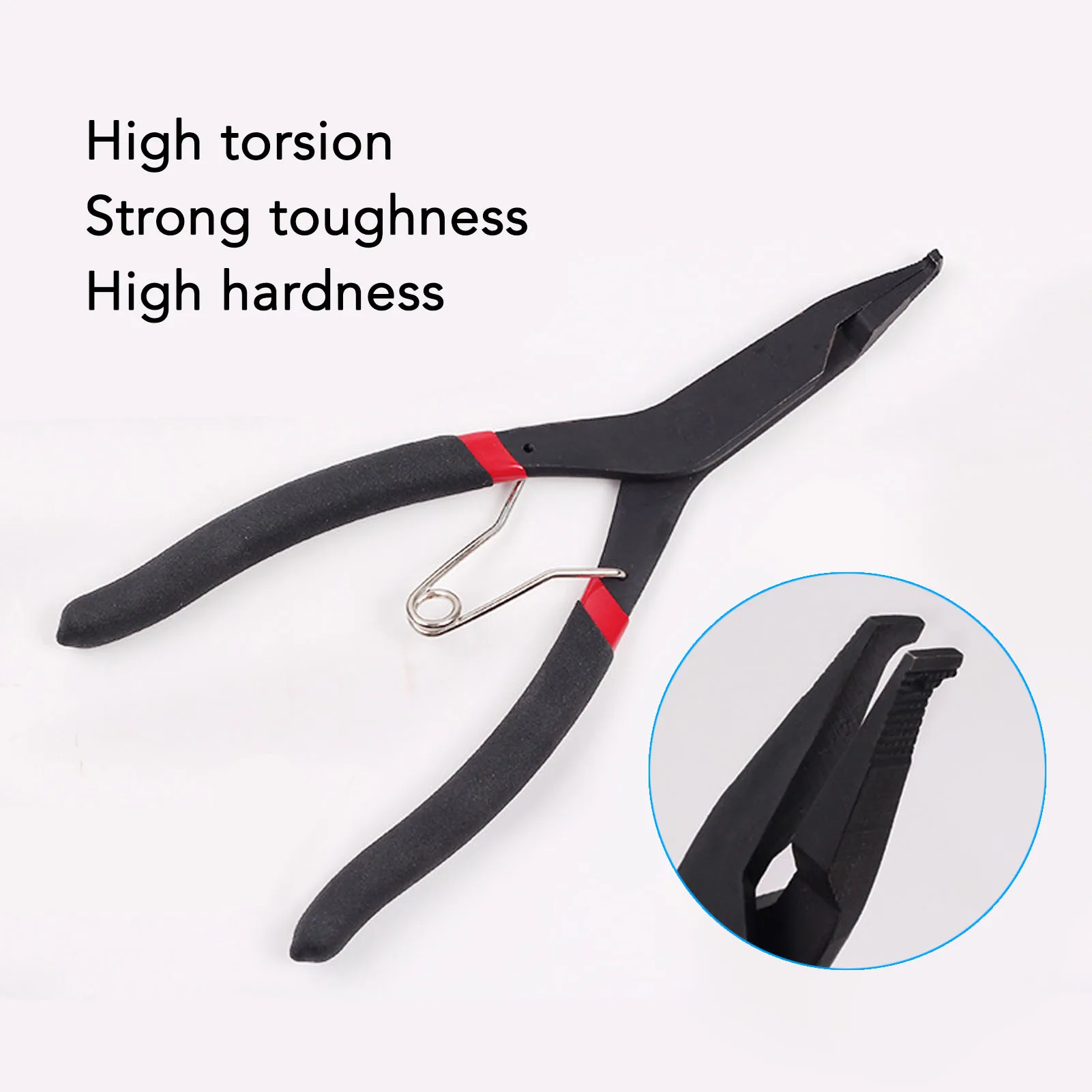 Flat Snap Ring Pliers 40mm Opening 2mm Thickness High Carbon Steel Ergonomic Design Retaining Ring Pliers