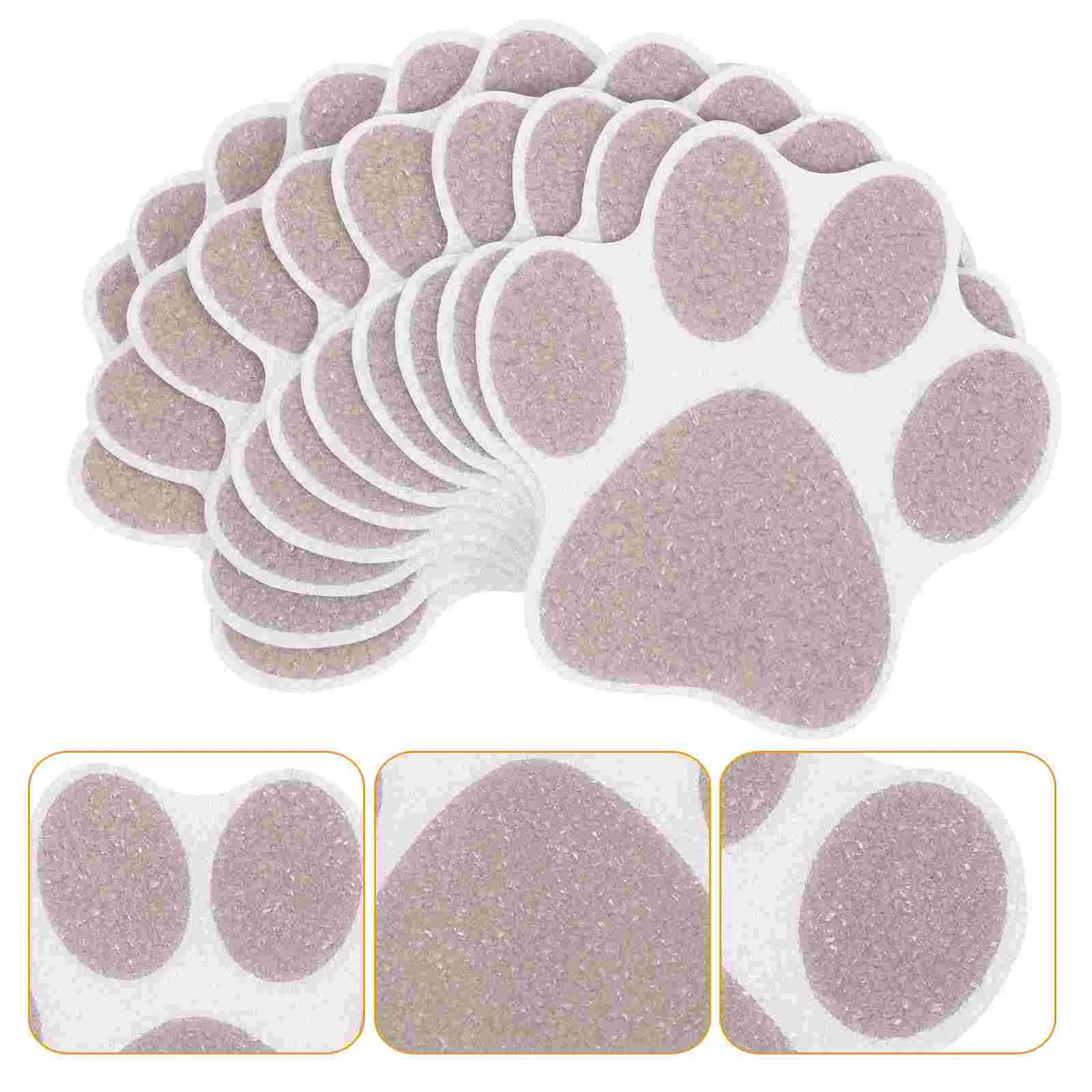 

10 Pcs Carpet Footprint Anti-slip Stickers Child Bath Toys Paw Bathroom Accessories Peva Non Shower