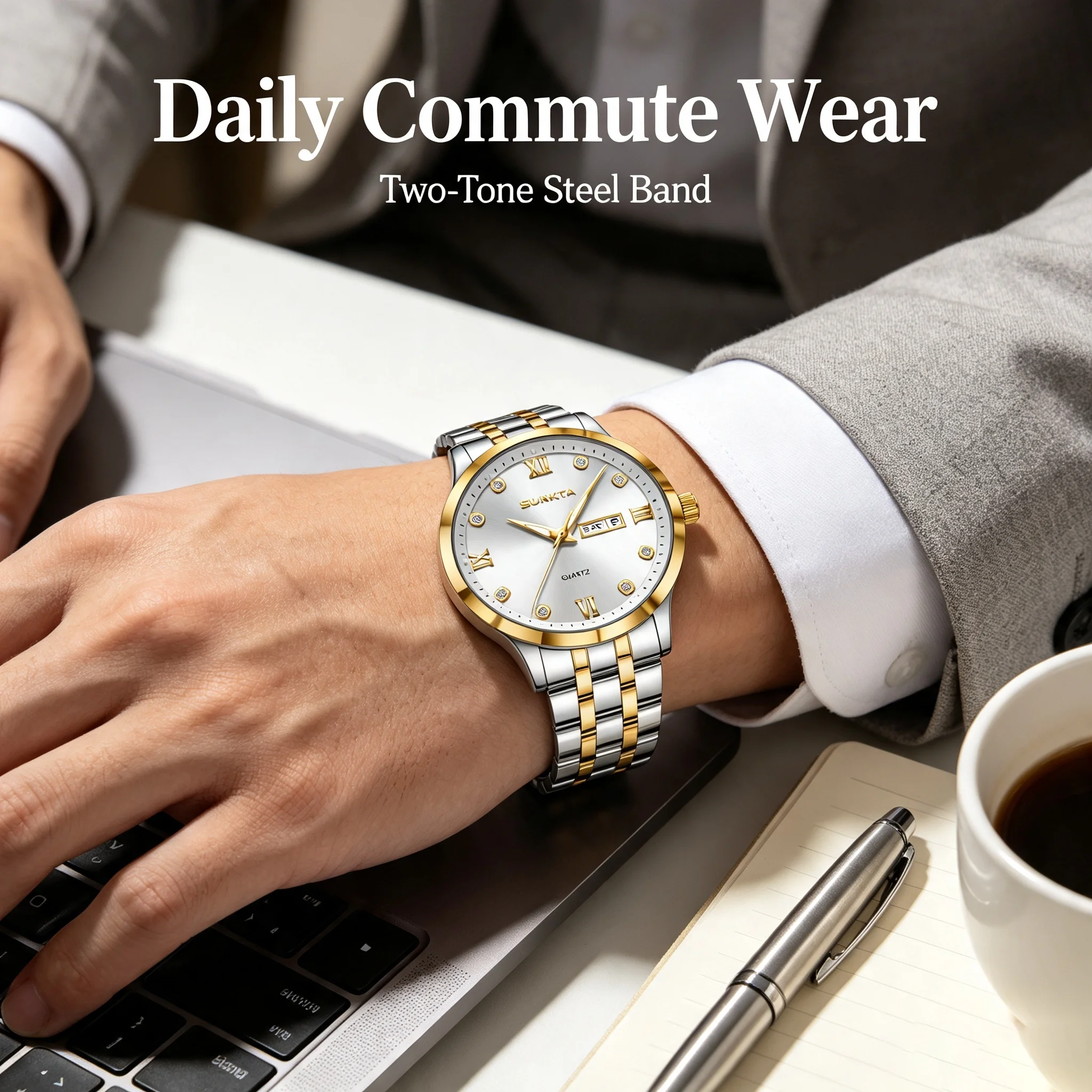 LIGE Fashion Luxury Men Watch Top Original Waterproof Luminous Date Week Man Wristwatch Stainless Steel Quartz Men's Watches