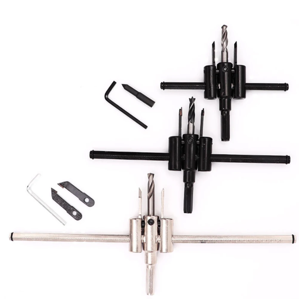 

Aircraft Type Cutter Woodworking Hole Drill Bit DIY Tool Round Smooth Burr Free Adjustable Diameter Durable Polishing Wide