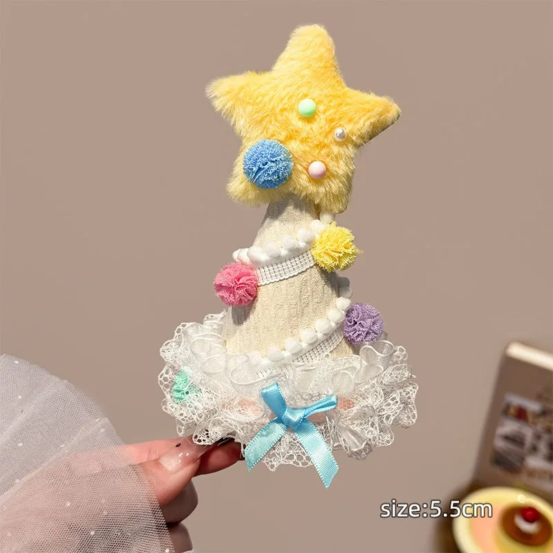 1Pcs Weiche und Niedliche Plüsch Geburtstag Haar Hoop Haar Clip Kuchen Erdbeere Geformt frauen Party/Party Foto dekoration Kopfbedeckungen – Detail 7