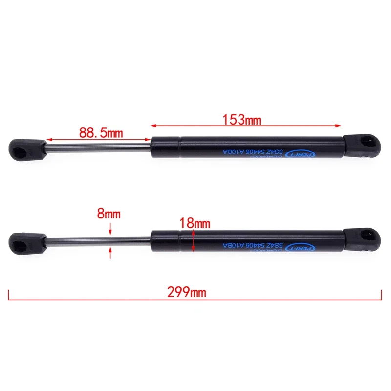 1 Pair Car Rear Trunk Lift Shocks Support Rod Gas Spring Strut Bars Fit for Ford Focus 2005-2011 SG404081 5S4Z54406A10BA