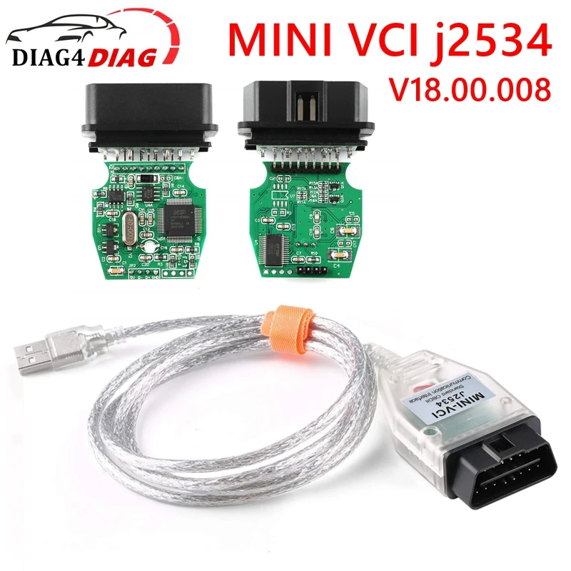 

Newest V18.00.008 For Toyota Mini VCI TIS Techstream 18.00.008 OBD2 Car Diagnostic Cable With FTDI FT232RL/FT232RQ Full Chip