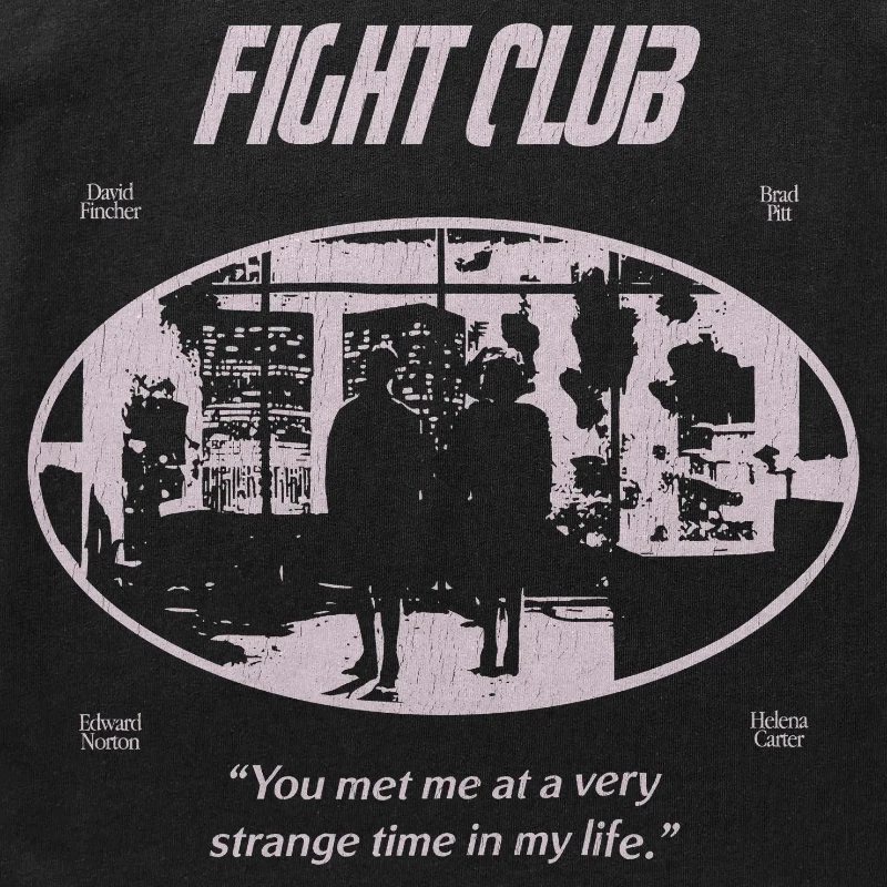 Fight Club Movie T-Shirt Dark Graphic Tee Graphic Short Sleeve Men's T-shirts for Summer Unisex All-Season