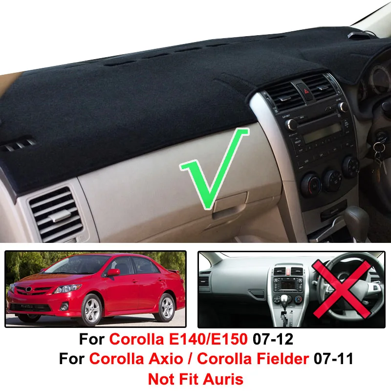 For Toyota Corolla Axio Fielder Altis 2007 2008 2009 2010 2011 Dashmat Dash Mat Dashboard Cover Pad Sun Shade Dash Board Carpet