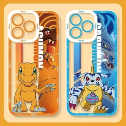 Cute Digimon Adventure Phone Case For iPhone 16 Pro Max 15 14 Plus 13 12 11 Pro XR XS X 8 7 SE 2020 Shockproof Silicone Cover