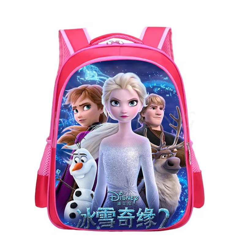 Modna 14-calowa Mochila Kpop mrożona Elsa księżniczka nastoletnie dziewczyny chłopcy dzieci torby szkolne prezent Primary Feminina Mochila Infantil