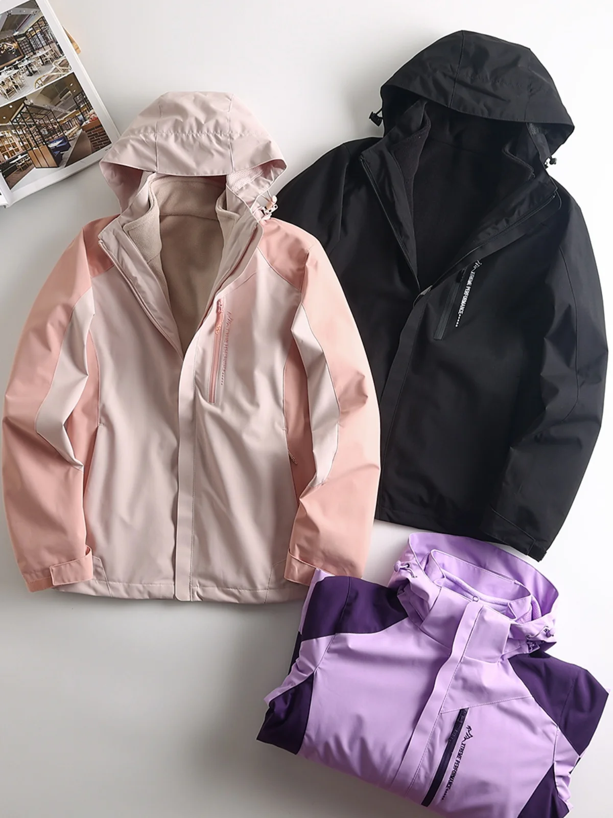 

Женская уличная куртка 3-в-1: ветрозащитная, водонепроницаемая, утепленная, осенне-зимняя, с модным дизайном и длинными рукавами