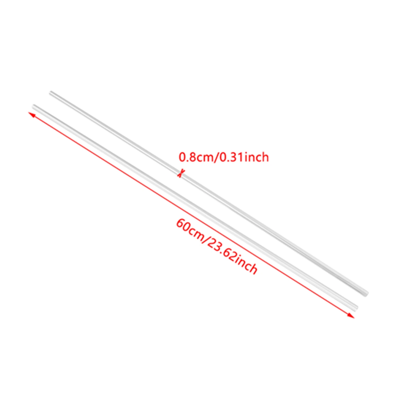 8mm Linear Rod Linear Bearing Rod Stainless Steel Cylinder Rail Linear Shaft Straight Round Rod 8mm Diameter 600mm Length