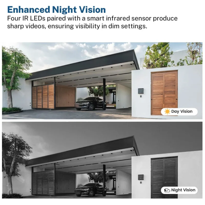 TFTP-Outdoor Wireless Doorbells Motion Detection Digital Door Peepholes Wifi Video Intercom Ring Door Bell