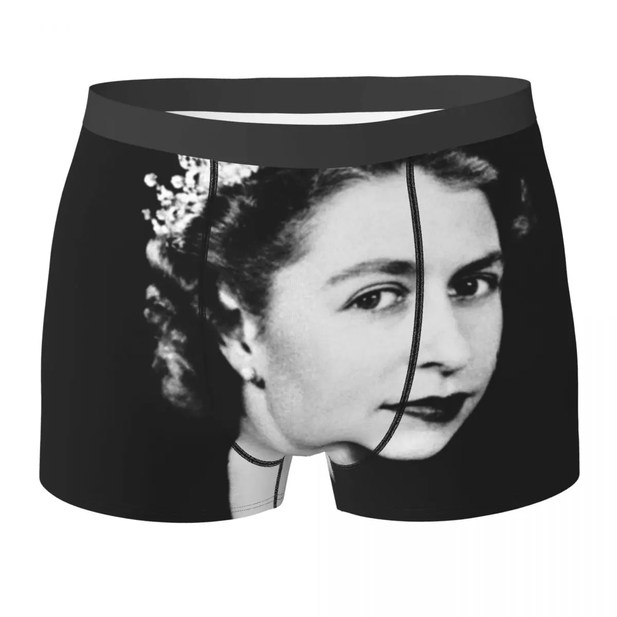 

Нижнее белье Queen Elizabeth II, боксеры с принтом в стиле ретро, модные мужские трусы, мягкие шорты, трусы, подарок на день рождения