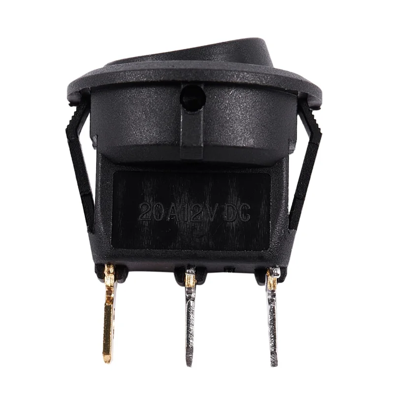 -A96Z 3X 12V LED inversor interruptor basculante redondo SPST encendido-apagado para barco coche rojo