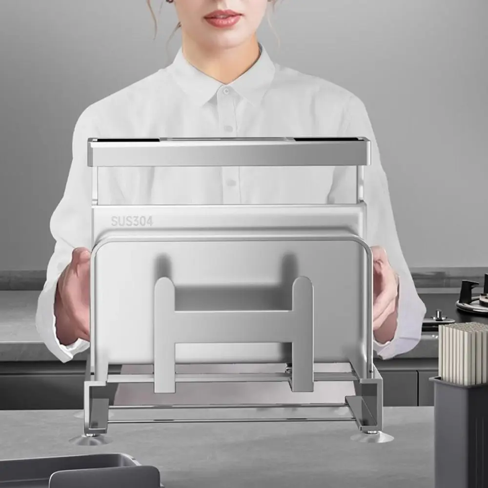 

Кухонный держатель для хранения из нержавеющей стали, настольная подставка, компактная подставка для режущих инструментов, подставка для палочек для еды, стеллаж для хранения на кухне