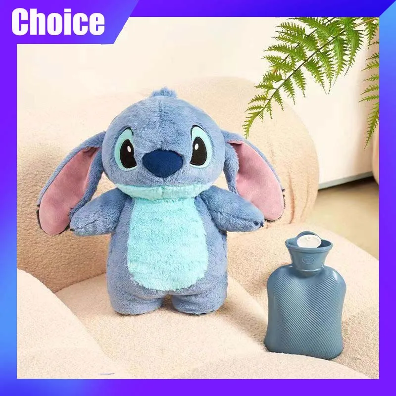 Disney Stitch Figure Winter Extra Large Plush Hot-Water Bag Cartoon Cute Women'S Home Water Filling Hand Warmer X-Mas Gift