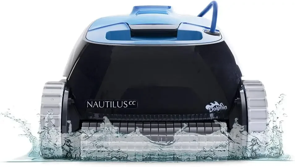 Nautilus CC Automatic Robotic Pool Vacuum Cleaner, Wall Climbing Scrubber Brush, Top Load Filter Access, Ideal for Above/In-Grou