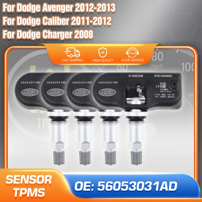 

1/4PCS Tire Pressure Sensor For Dodge Avenger 2012-2013 TPMS Sensor Dodge Caliber 2011-2012 Dodge Charger 2008 Parts 56053031AD