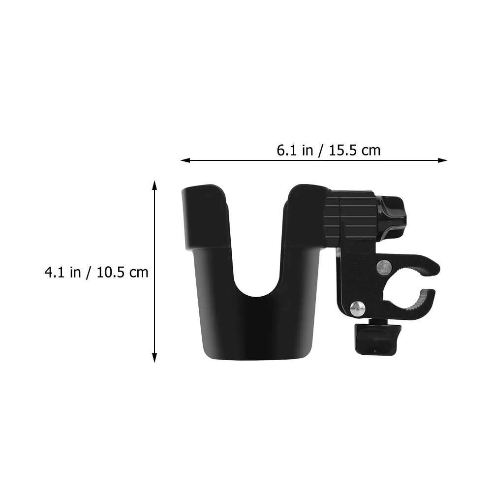 

2pcs Bike Water Bottle Universal Stroller Cup Holder Adjustable Clamp Handlebar Drink Holder For Scooter Wheelchair Easy Install