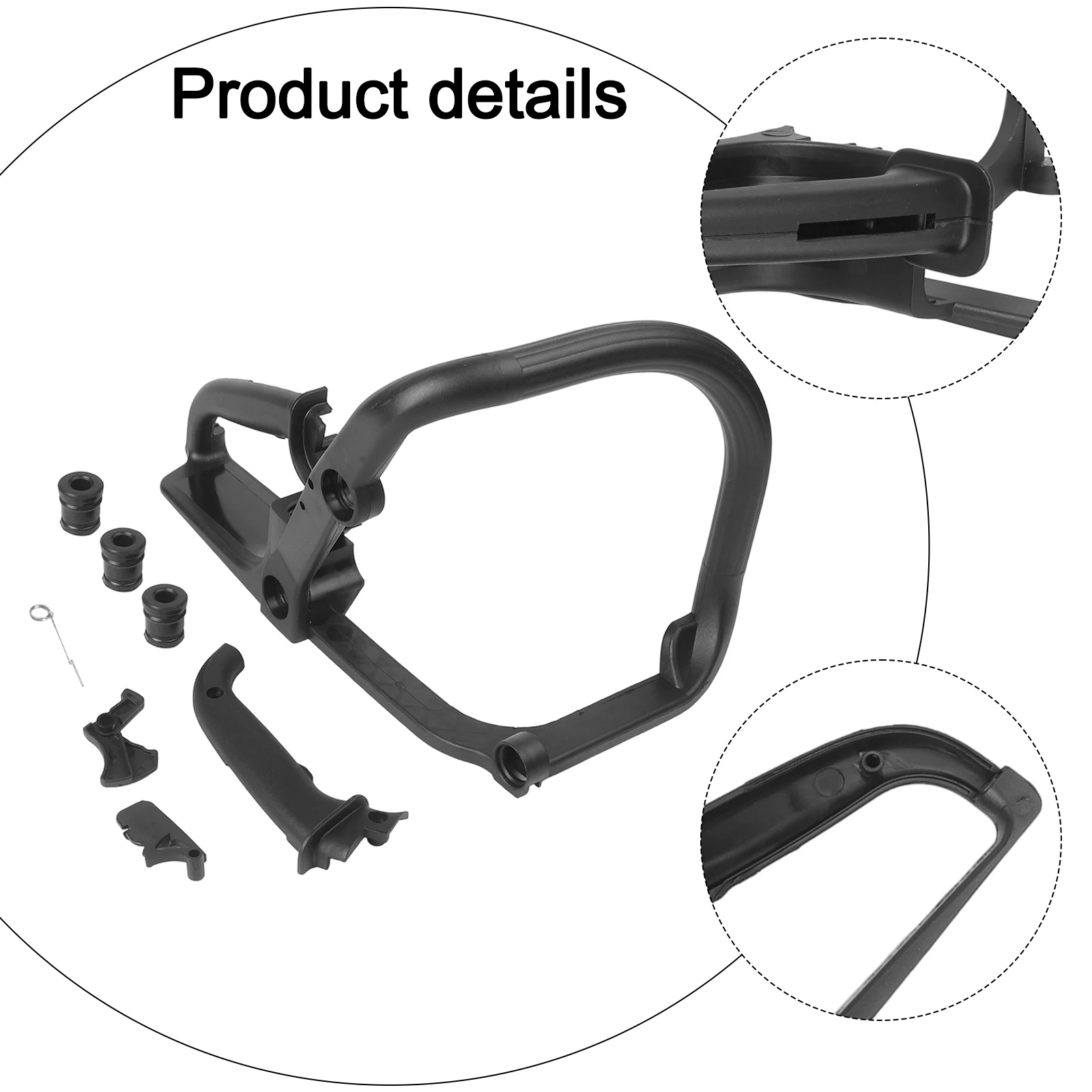 Innovative Chain Saw Handles Optimized to Provide Effective Shock Absorption While Supporting All Key Functions