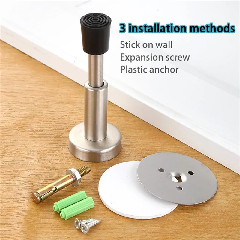 

A23E-2 Pack Door Stop Heavy Duty Door Cushion Door Stop Hydraulic Shock Absorber For Door Bottom Door Stop No Drilling