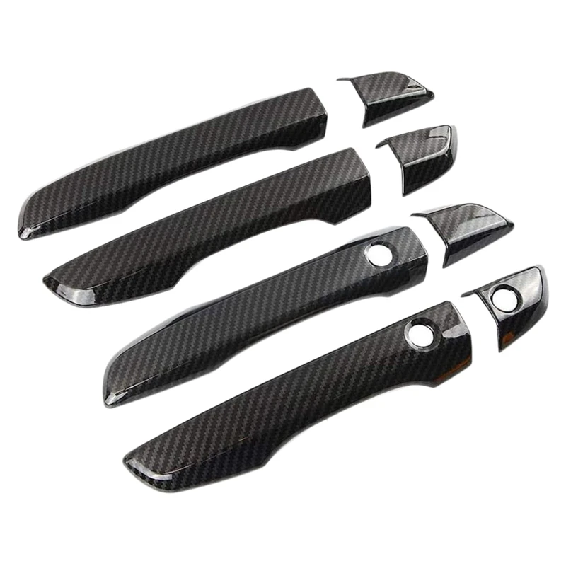 4-Piece Fiber Door Handle Glove Set for Honda Civic 2016-2021 Door Handle Glove Scratch Protection Strip