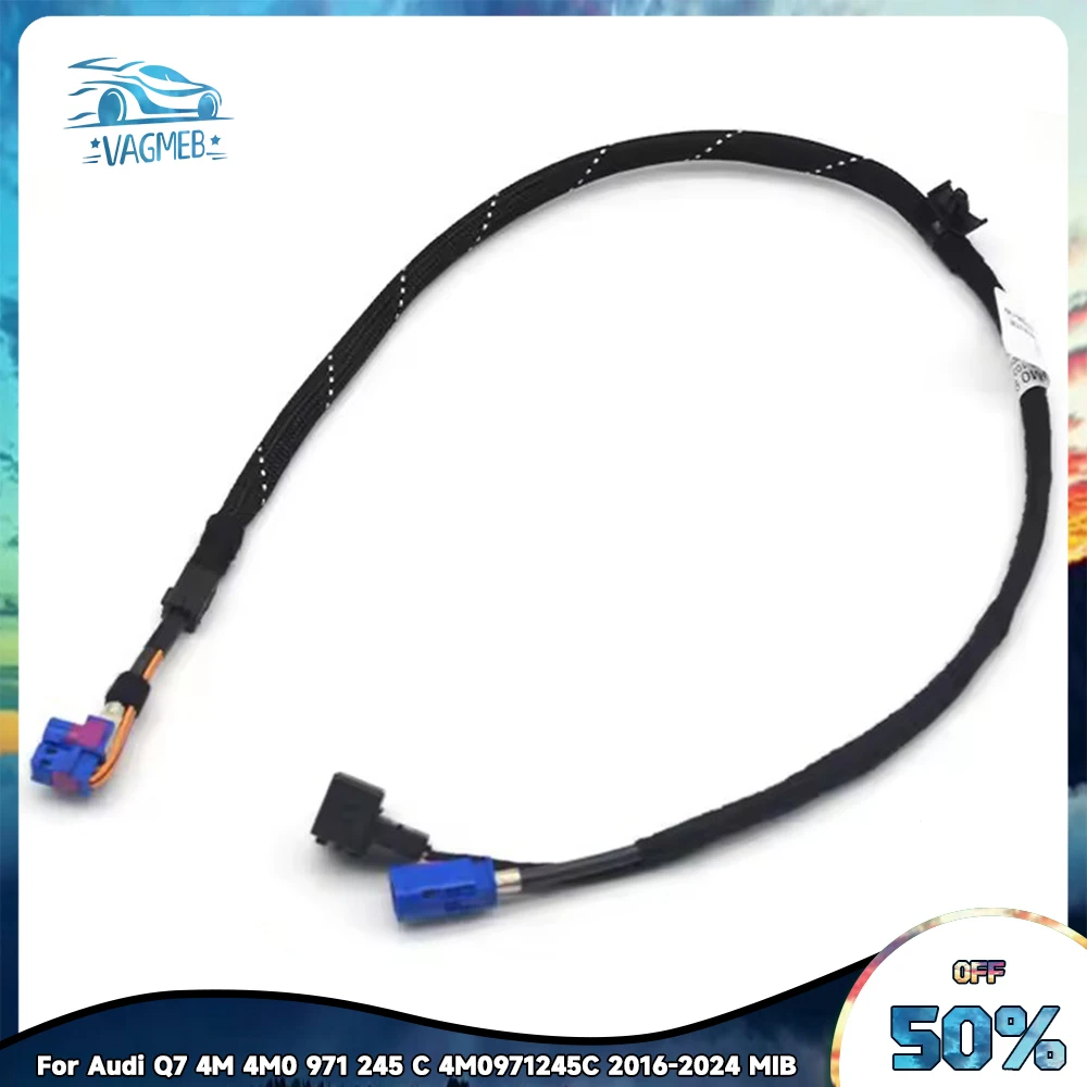 

OME For Audi Q7 4M 4M0 971 245 C 4M0971245C 2016-2024 MIB screen control unit connection cable Screen Loom