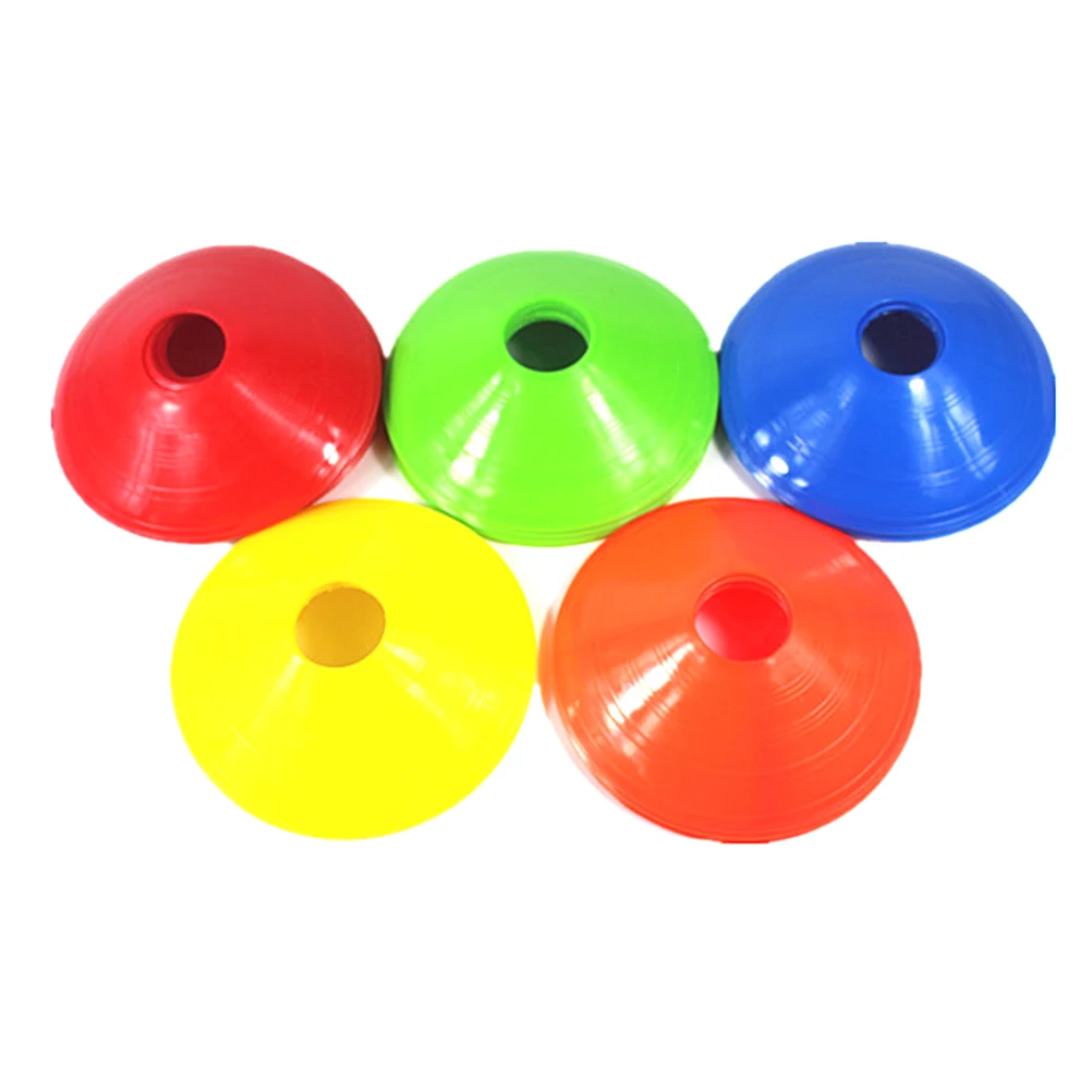 

30 Pcs Football Training Logo Disc Set Soccer Marker Tray Markers Sport Cone Kids