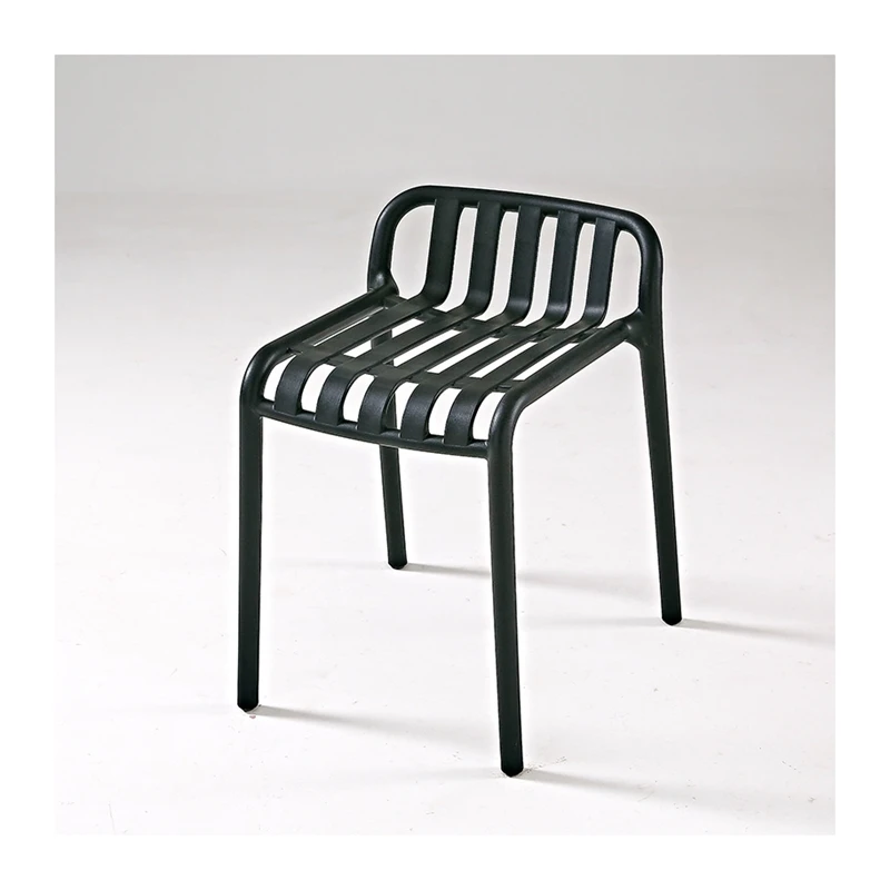 

Modern minimalist luxury Nordic dining chair living room bathroom thickened plastic stool stackable high stool