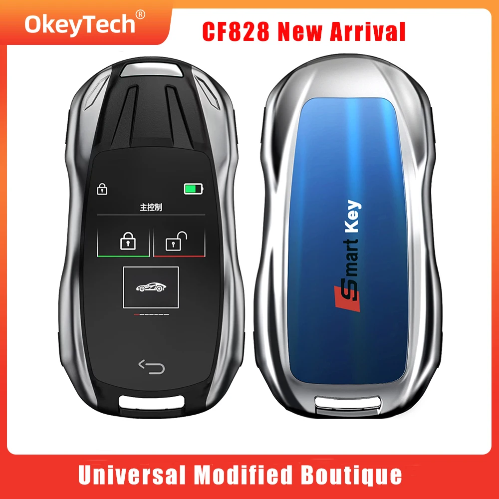 Universal Modified Boutique Smart Remote Key CF828 LCD Screen Keyless Entry For All Cars LCD Smart Key For Car New Arrival