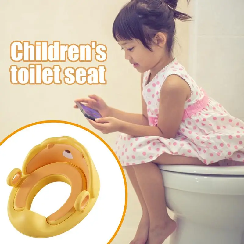 Kids Potty Seat For Toilet Kids Toilet Seat Attachment With Handles Potty Seat With Urine Guard Non-Slip Safe Potty Seat For