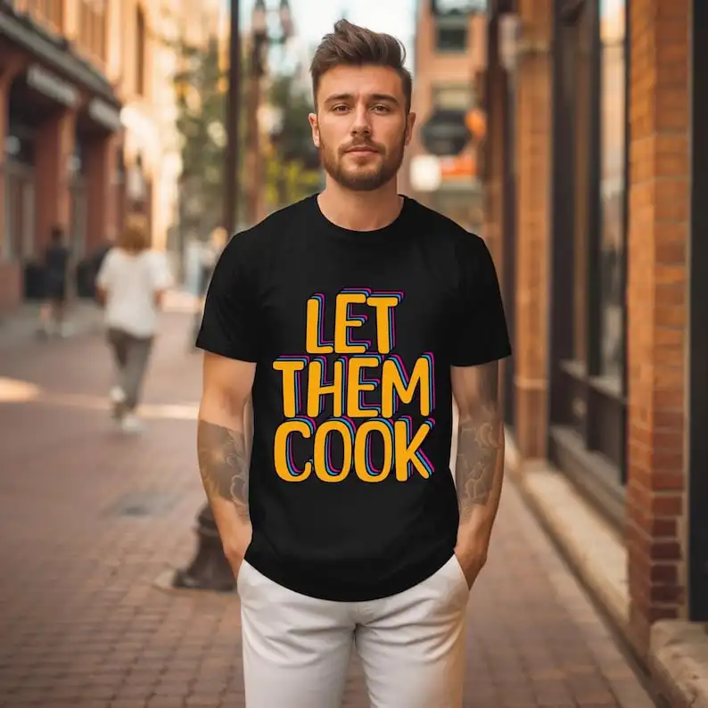 Lassen Sie sich inspirieren: Kochen Sie mit Vertrauen – Grafik-T-Shirt, lässiges, inspirierendes Oberteil