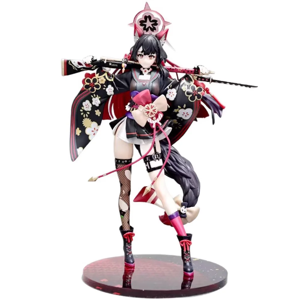 Novo 25cm azul arquivo figura kosaka wakamo anime raposa menina pvc figura de ação brinquedo estátua jogo adulto coleção modelo boneca presentes