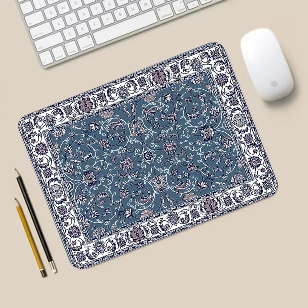 Big Keyboard Mouse Mat 900x400 Mouse Pad Persian Carpet Decorative Desk Mat Washable Non Slip Rubber Base Precision Lock Edge
