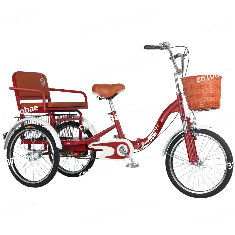 Pedal folding bicycle, tricycle, adult, elderly, child pick-up, bicycle